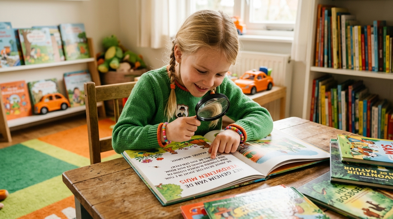 begrijpend lezen oefenen 7 jarige activiteiten voor kinderen - educatief spelen Kind oefent met begrijpend lezen oefenen 7 jarige thuis - DotasToys blog