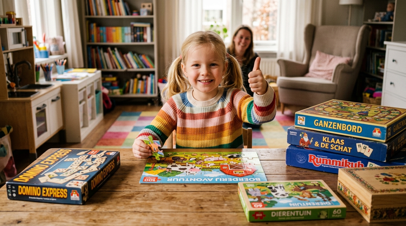 Kind oefent met concentratie verbeteren spelletjes 7 jaar thuis - DotasToys blog