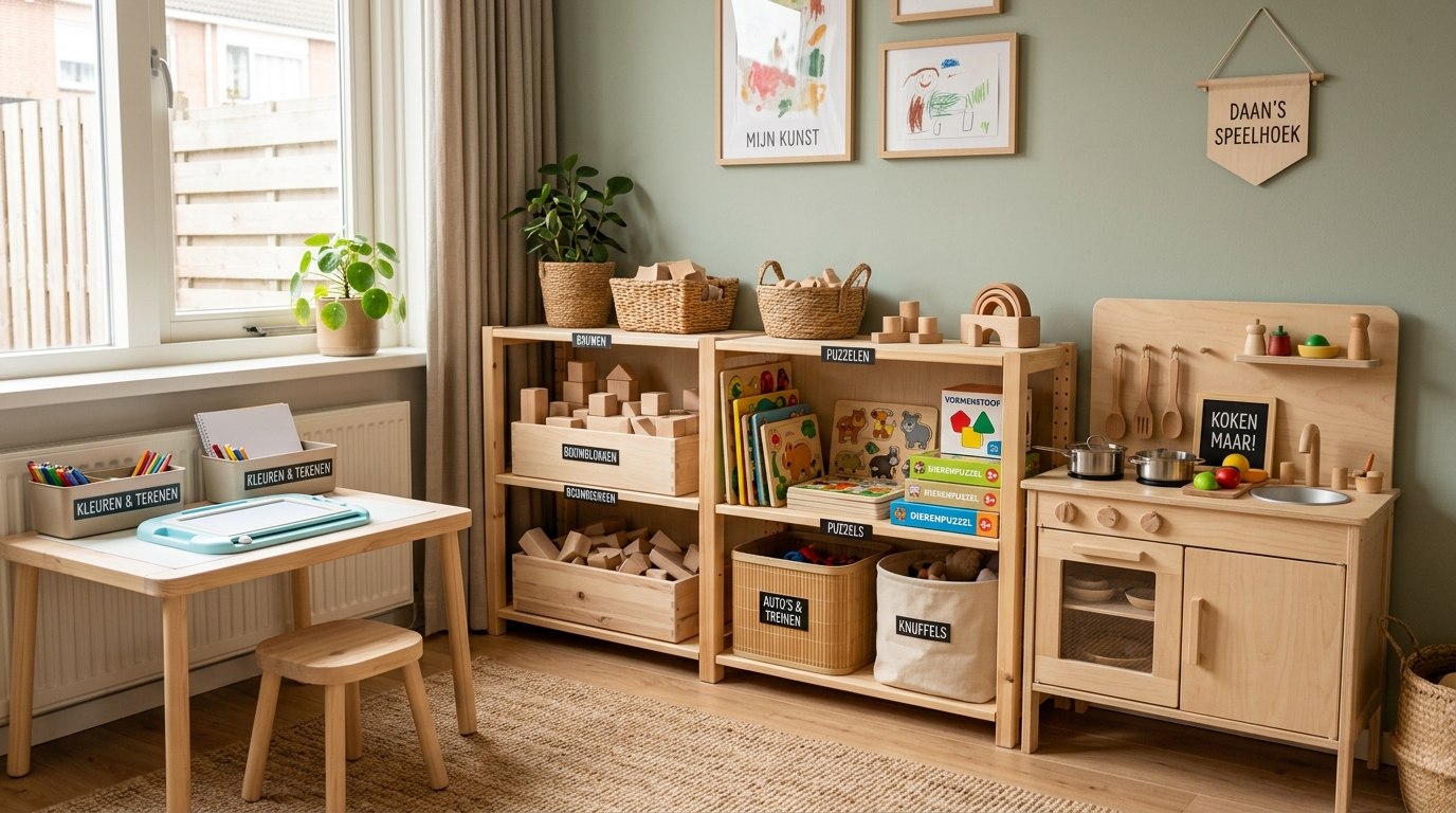 Kind oefent met zelfstandigheid bevorderen speelgoed 4 jarige thuis - DotasToys blog