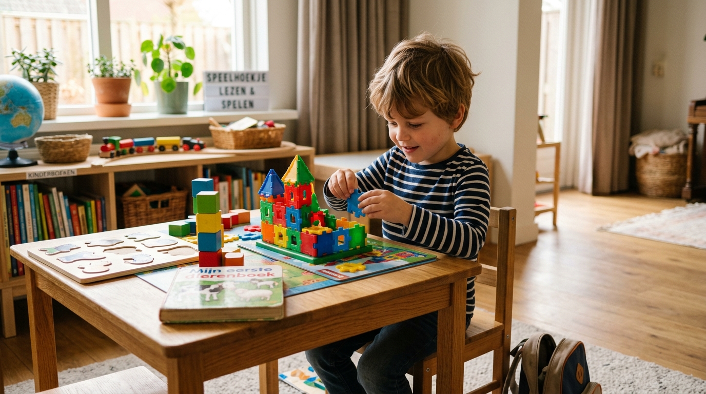 Kind oefent met beste cadeau 5 jarige verjaardag thuis - DotasToys blog