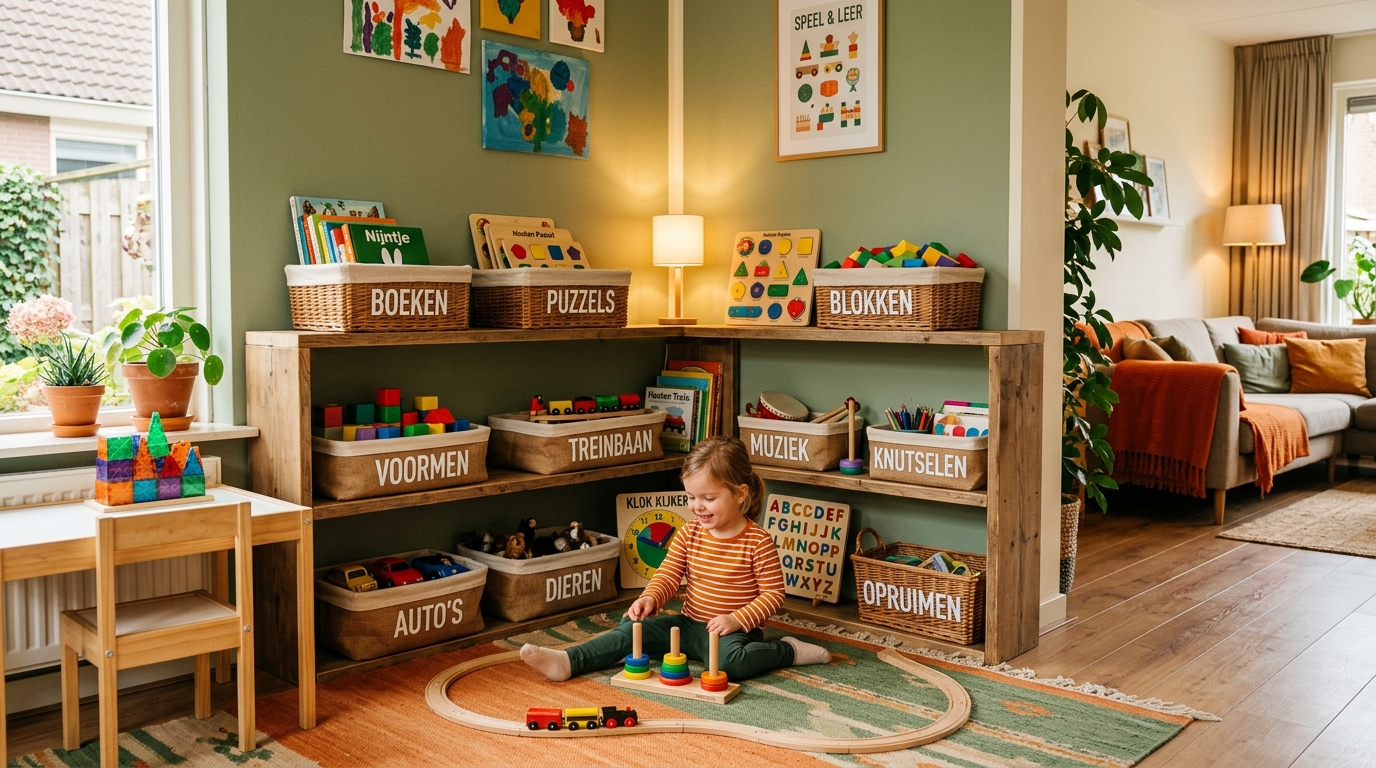 Kind oefent met spelend leren peuter 3 jaar ontwikkeling thuis - DotasToys blog