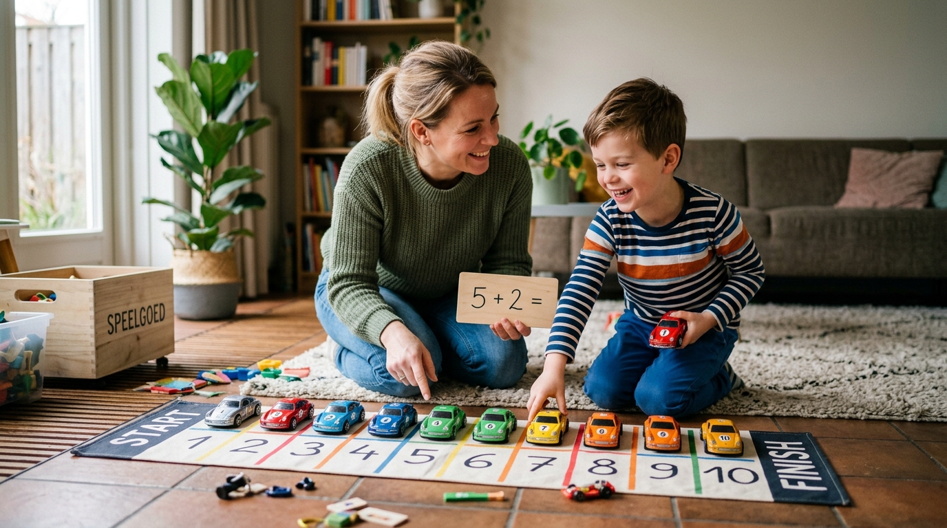 Kind oefent met rekenen tot 10 spelletjes 4 jaar thuis - DotasToys blog
