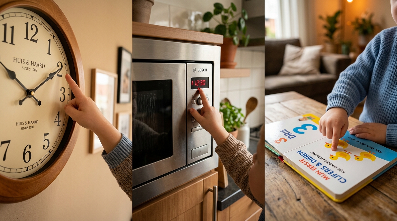 Ouder helpt kind met cijfers 0 tot 10 leren peuter - spelend leren cijfers 0 tot 10 leren peuter - praktische tips voor ouders | DotasToys