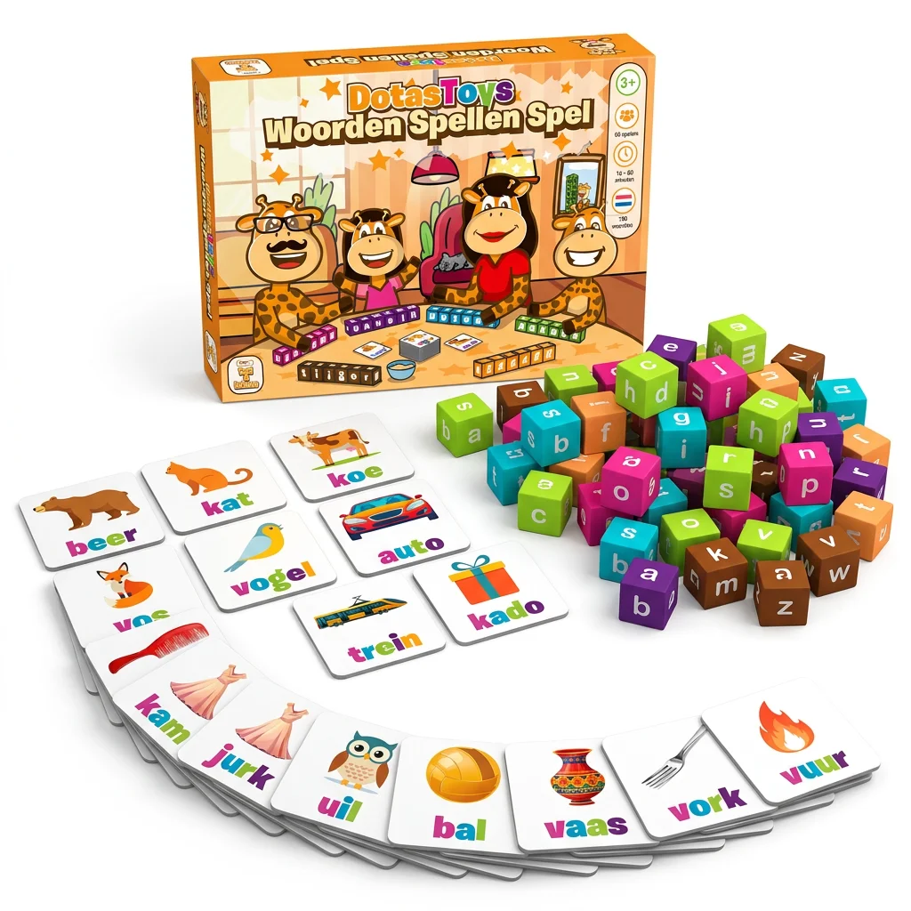 DotasToys Woorden Spellen Spel 2.0 - vanaf 3 jaar | 1–6 Spelers