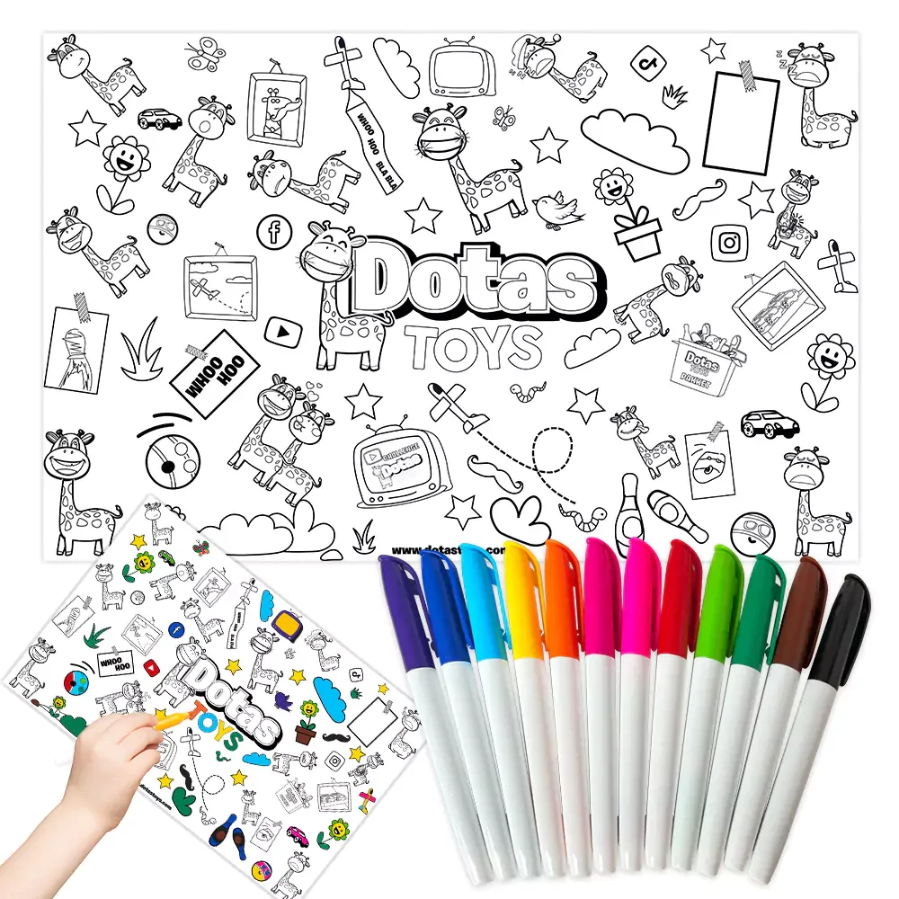 DotasToys Herbruikbare Kleurplacemat